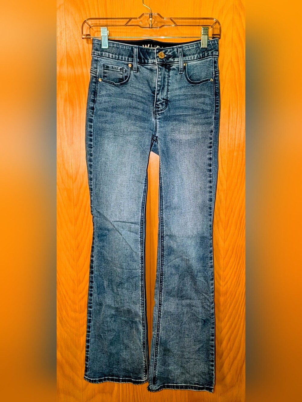 White House Black Market Blue Bootcut Stretch Jeans